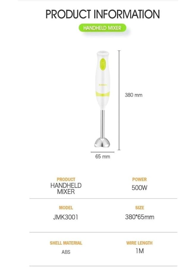 Jamaky Hand Blender - 500 Watts - JMK-3001 - Image 5