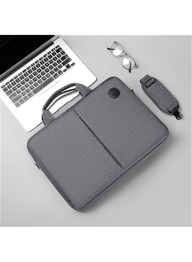 TRASSLE Laptop Bag 15.6 Inch, Business Briefcase Gifts for Men Women, Water Resistant Messenger Shoulder Bag with Strap, Premium Office Bag, Carry On Laptop Case for Notebook/Computer/Laptop - Image 3