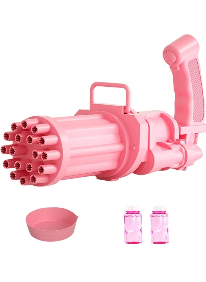 Electric bubble making gun toy with 18 holes  - Image 1