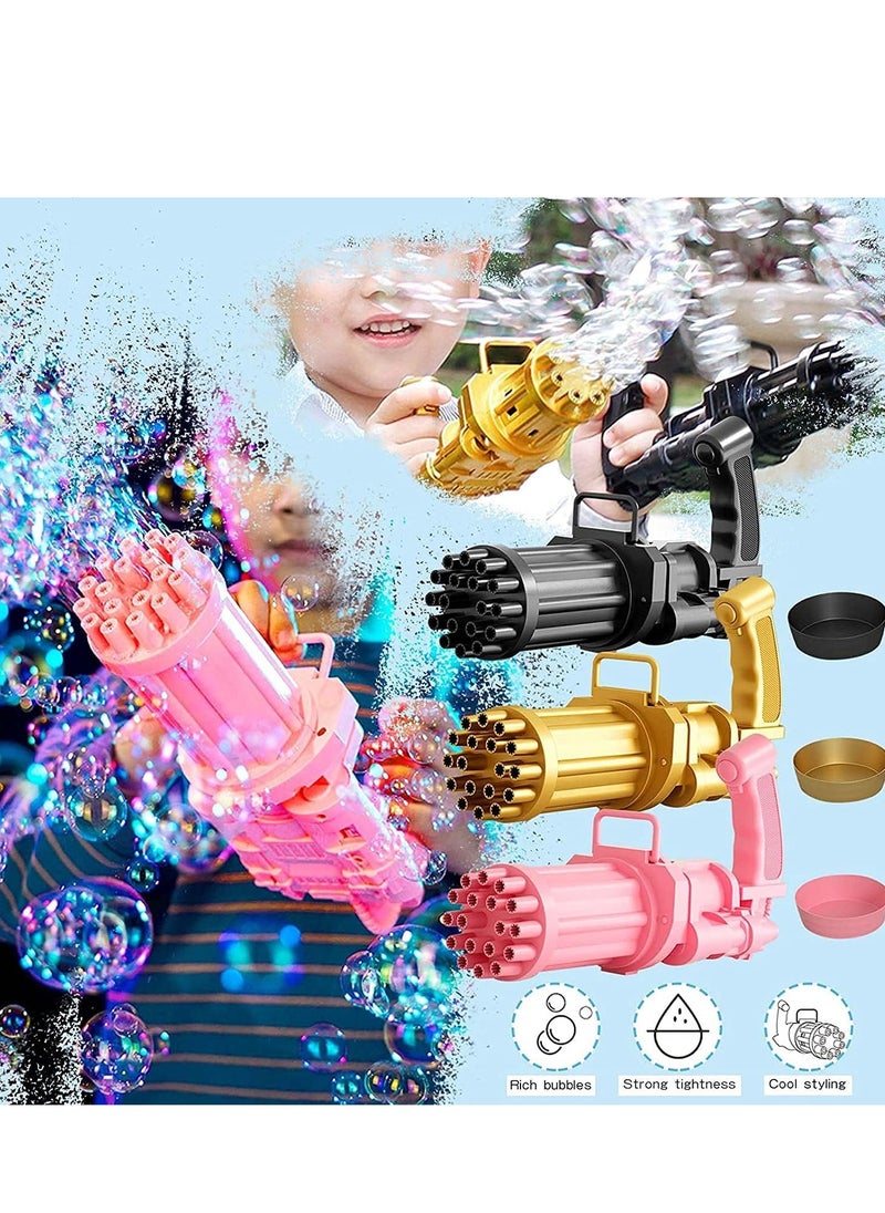 Electric bubble making gun toy with 18 holes  - Image 2