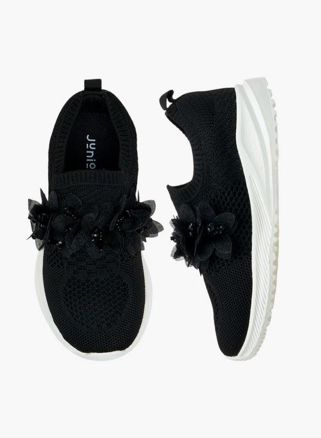 JUNIORS Floral Embellished Slip-On Sneakers - Image 3