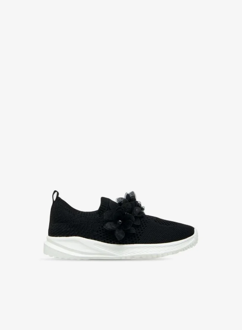 JUNIORS Floral Embellished Slip-On Sneakers