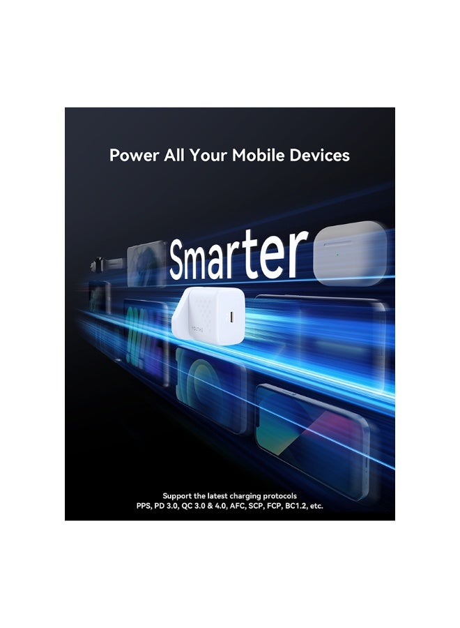 فولتمي شاحن جداري فولتمي ريفو لايت بمنفذ USB-C وبقوة 20 واط - أبيض - Image 3