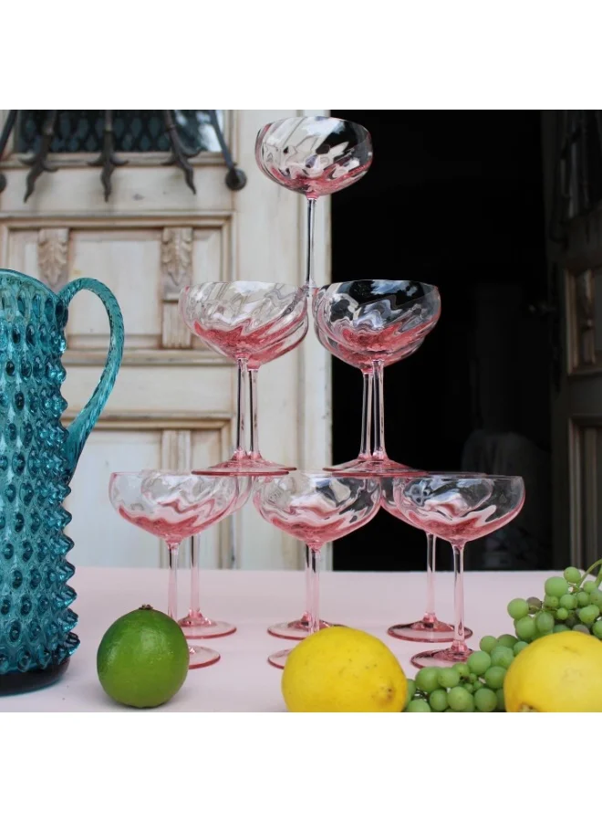 Anna Von Lipa Limoux Champagne Saucer Rosa