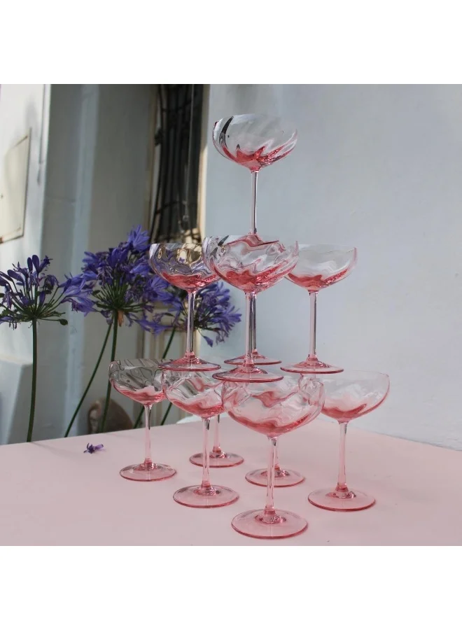 Anna Von Lipa Limoux Champagne Saucer Rosa