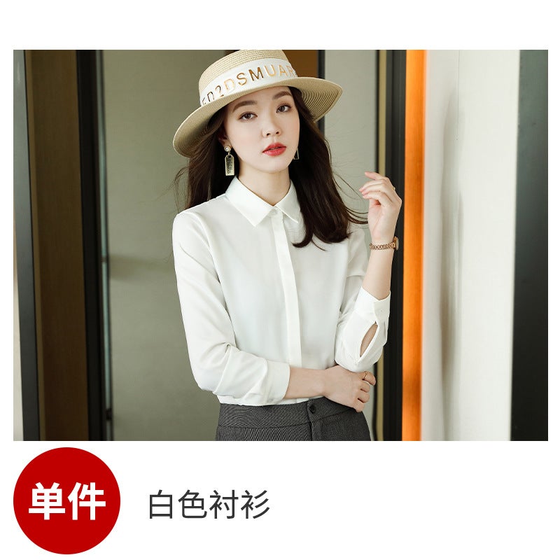 Rong Mei [Cy1226798] 22 New The * Ry Store Same Grade/Advanced Matte Mulberry Silk Shirt - Image 1