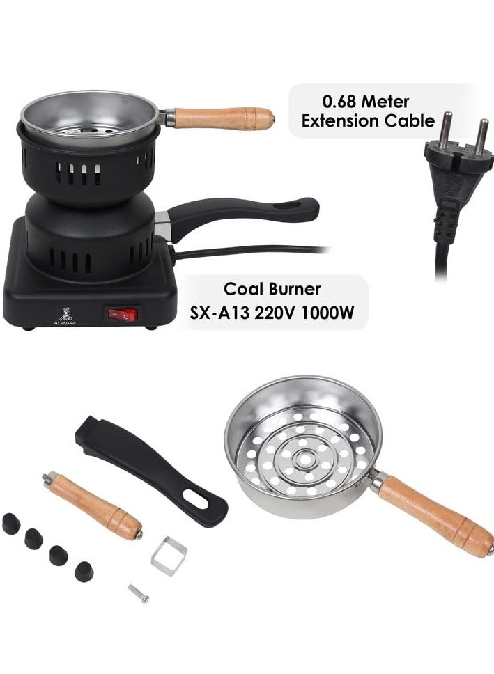 ELTRAZONE Electric Charcoal Burner & Lighter – Hot Stove Tool for Efficient Heating (Black)  - Image 3