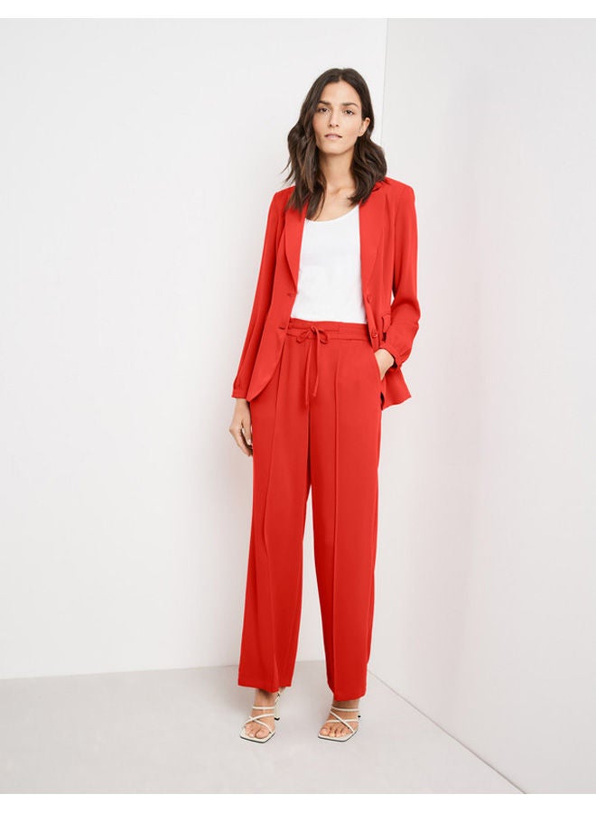 GERRY WEBER Wide trousers with vertical pintucks  - Image 5