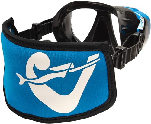 Cressi Simply Neo Mask Strap Cover, Blue/White - Image 4