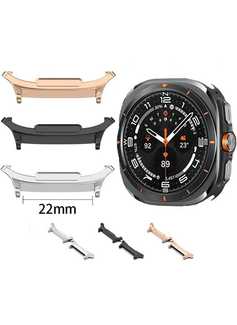 Rona Store Galaxy Watch 7 Ultra Metal Band Converter-Black  - Image 2