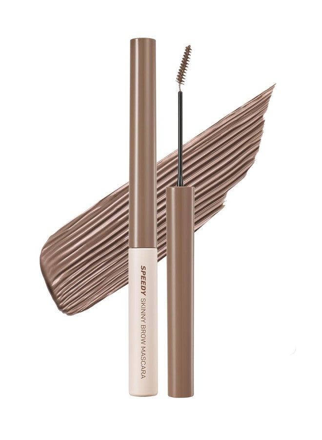PERIPERA Speedy Skinny Brow Mascara (08 MOCHA ASH), Tinted Eyebrow Mascara with Slim Precision Brush, Clump-Free Natural Brows, K Beauty, Korean Makeup - Image 1