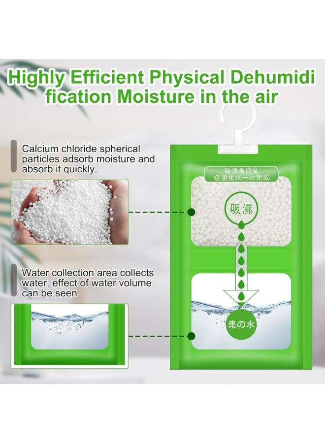 U-HOOME 12Pcs Moisture Absorber, Moistureproof Desiccant Hanging Moisture Absorbers Bag, Dehumidifier Bag Damprid Hang Bags for Closet, Safe, Cars, Wardrobes, Basement - Image 3