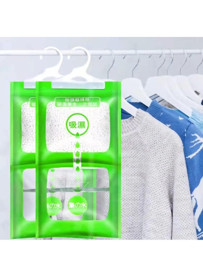 U-HOOME 12Pcs Moisture Absorber, Moistureproof Desiccant Hanging Moisture Absorbers Bag, Dehumidifier Bag Damprid Hang Bags for Closet, Safe, Cars, Wardrobes, Basement - Image 2