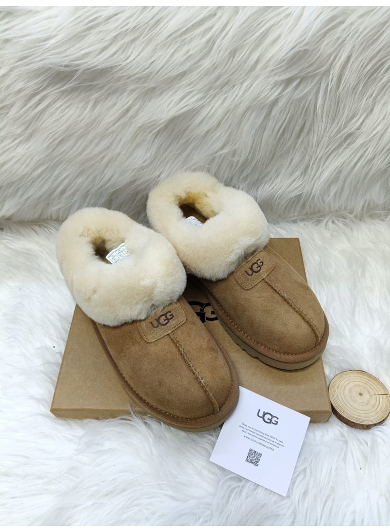 UGG Tazzette Women's winter Mule, Slipper with Fur - Brown - Image 1