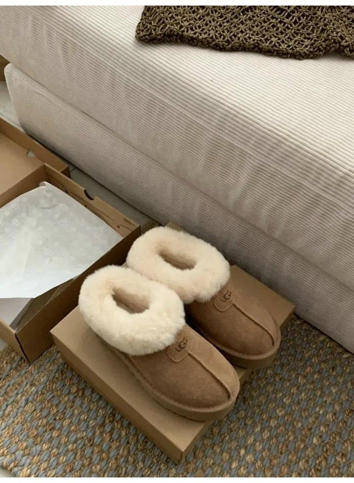 UGG Tazzette Women's winter Mule, Slipper with Fur - Brown - Image 2