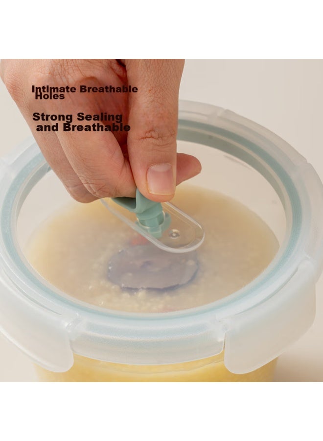 JD.com Jd Jingzao High Borosilicate Glass Food Storage Container, Microwave Safe, Office Worker Lunch Box, Raised Side Bowl Breakfast Cup, 700ml - Image 5