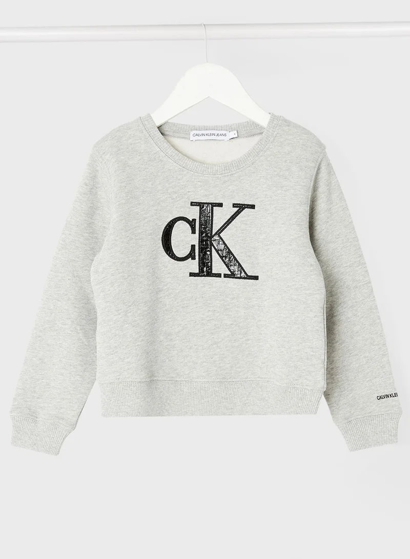 Calvin Klein Jeans Kids Logo Sweatshirt