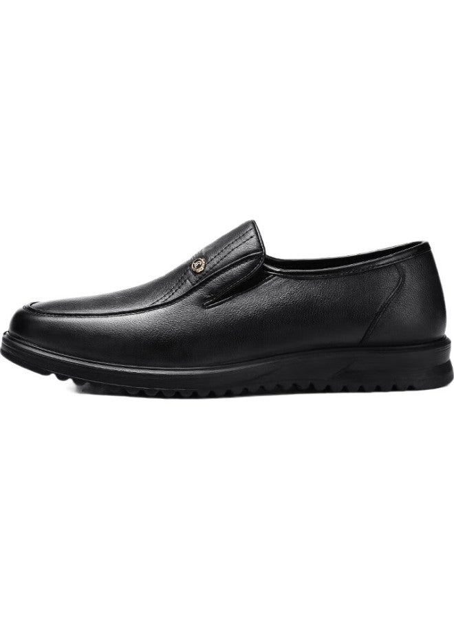 Strongman Men'S Business Casual Shoes, Top Layer Cowhide Breathable Lightweight Men'S Leather Shoes Q3Dxa351027 Black Size 41 - Image 3