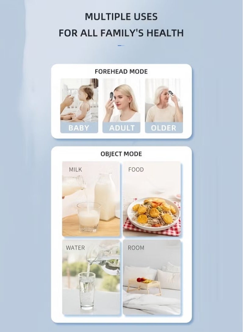 مسدس حرارة الجسم الإلكتروني بالأشعة تحت الحمراء، مقياس حرارة الجبهة، مقياس حرارة محمول باليد، مسدس حرارة الجبهة، مسدس حرارة صغير، مقياس حرارة بدون تلامس قابل لإعادة الشحن - Image 4