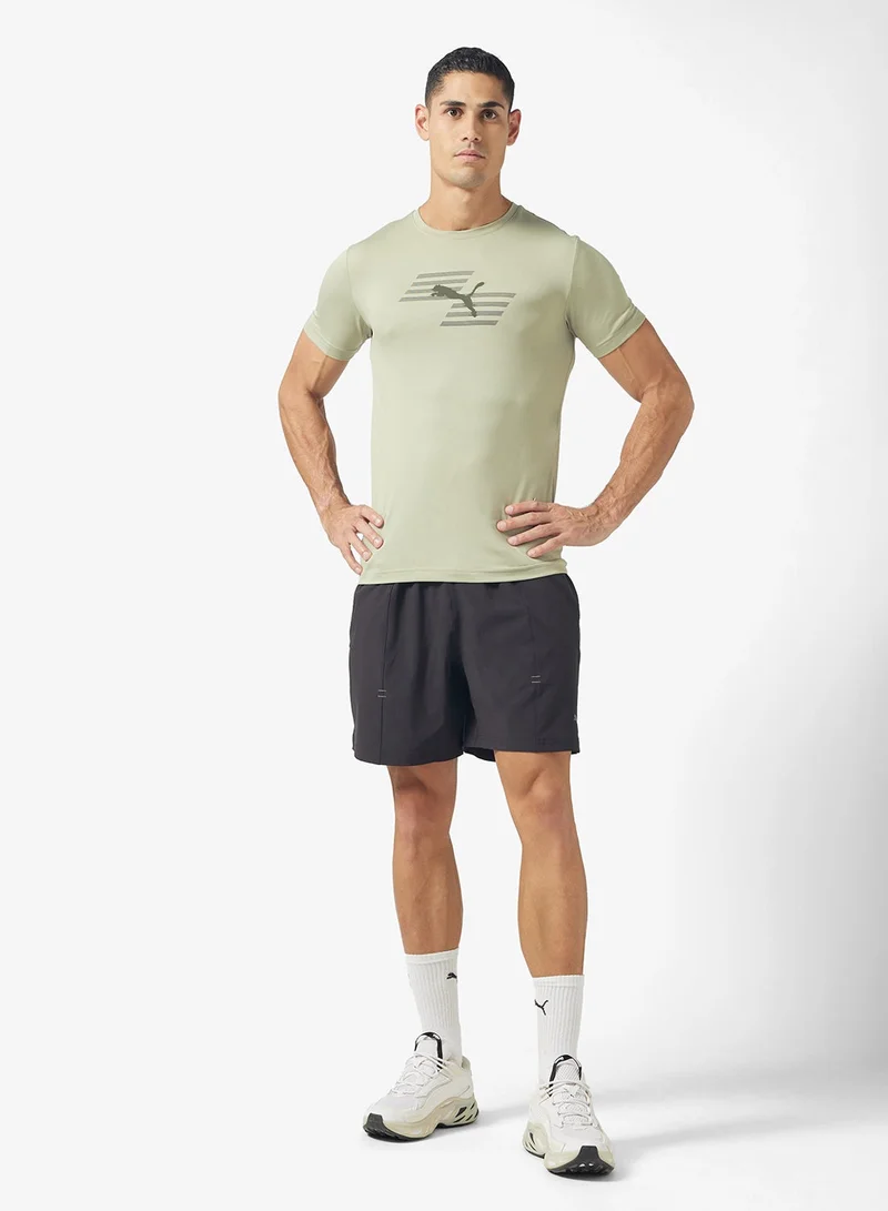 PUMA lux army Hyrox Poly Graphic T-Shirt for Men | Best Price UAE