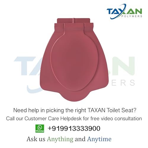 TAXAN POLYMERS TAXAN Anglo Indian Toilet Seat Cover with Round Edges, PVC Cover for Indian Toilet Seat - High Glossy Finish, Sleek Design - Non-Soft Closing Commode Seat with Cover with Installation Kit (19.5x16 IN) - Image 2