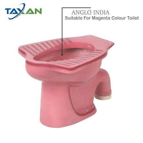 TAXAN POLYMERS TAXAN Anglo Indian Toilet Seat Cover with Round Edges, PVC Cover for Indian Toilet Seat - High Glossy Finish, Sleek Design - Non-Soft Closing Commode Seat with Cover with Installation Kit (19.5x16 IN) - Image 4