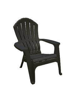ADAMS RealComfort Polypropylene Frame Adirondack Chair Black 95.25 x 76.2 x 86.36 cm 8029319 
