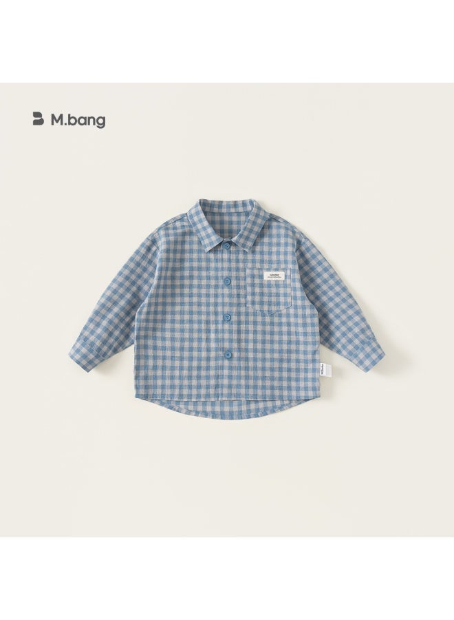 Yubao Children's Wear Boy's Spring Top Knitted Vest Spring Boy's Suit Striped Shirt Fashion Two-piece Set