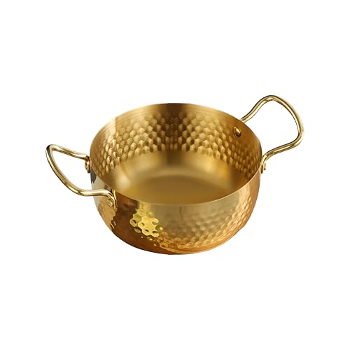 Snevad Pure Kadai Handmade Heavy Hammered Kadhai with Kalai 100% Kadai for Gas Stove Indian Cooking Healthy Non Toxic Pital Kadhai for Frying, Sabzi, Curry, Serving Traditional Brass Utensil - Image 1