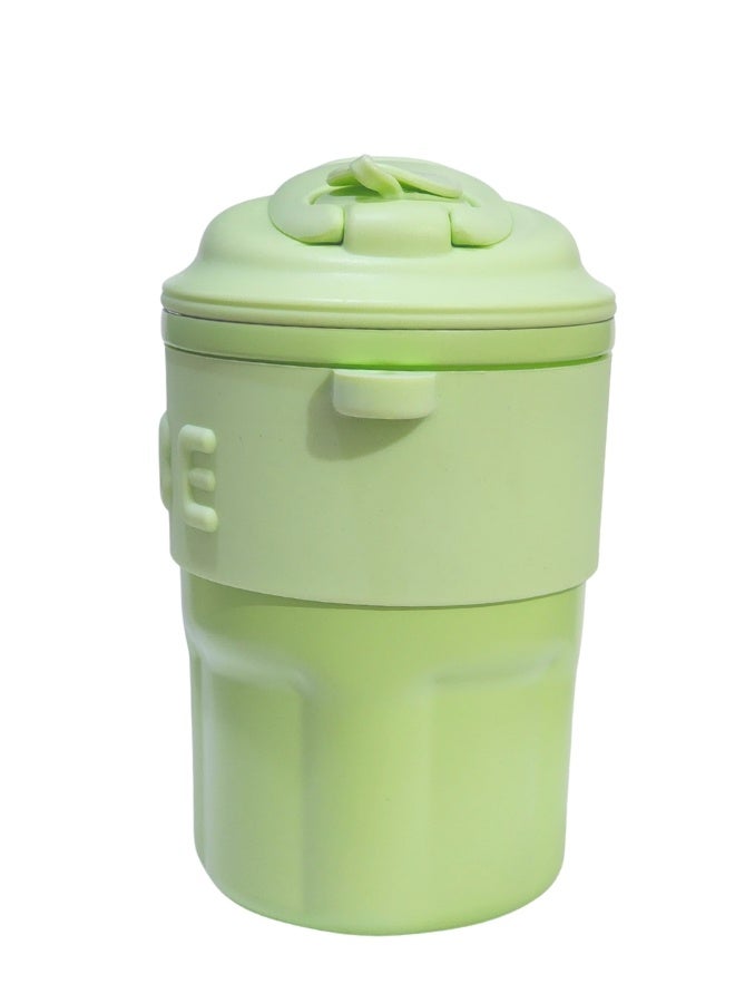 Happy Home Stainless Steel Insulated Coffee Mug  Prolonged Hours Hot & Cold  Anti-Slip Silicone Sleeve Spill Proof & Easy to Sip - 450 ml  - Image 5