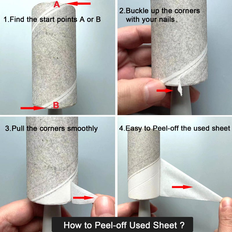 BAILALIBO Lint Rollers for Pet Hair Extra Sticky, 660 Sheets Mega Value Set with 3 Handles 6 Refills, Lint Remover for Clothes, Furniture, Dog, Cat, Carpet - Image 2