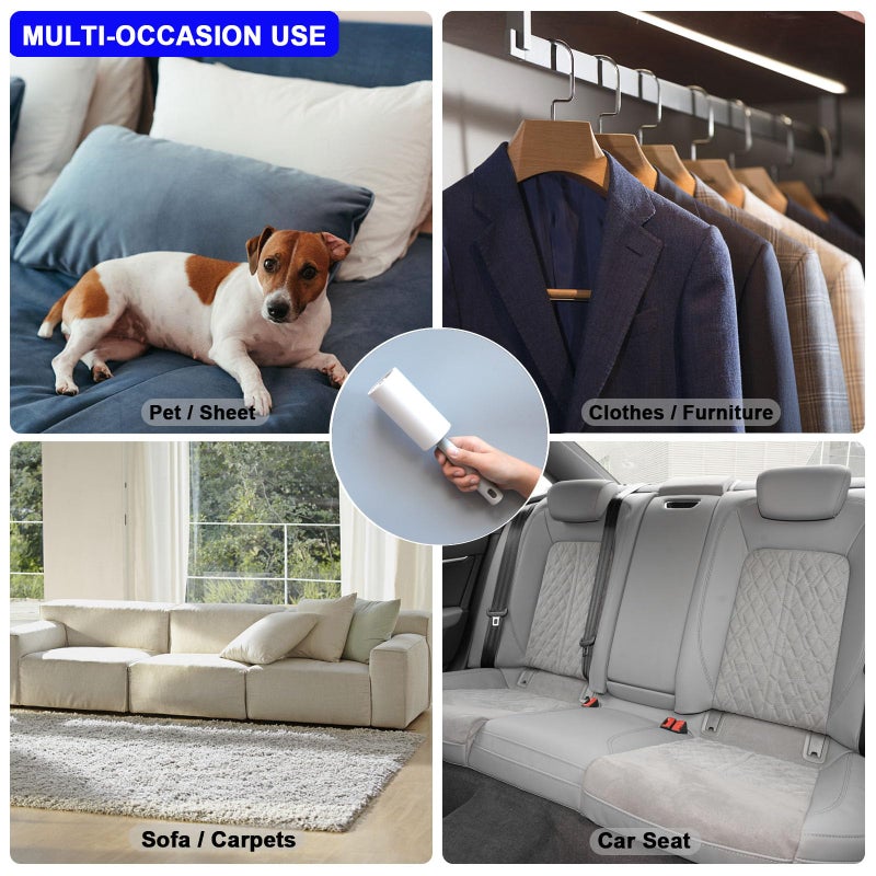 BAILALIBO Lint Rollers for Pet Hair Extra Sticky, 660 Sheets Mega Value Set with 3 Handles 6 Refills, Lint Remover for Clothes, Furniture, Dog, Cat, Carpet - Image 5