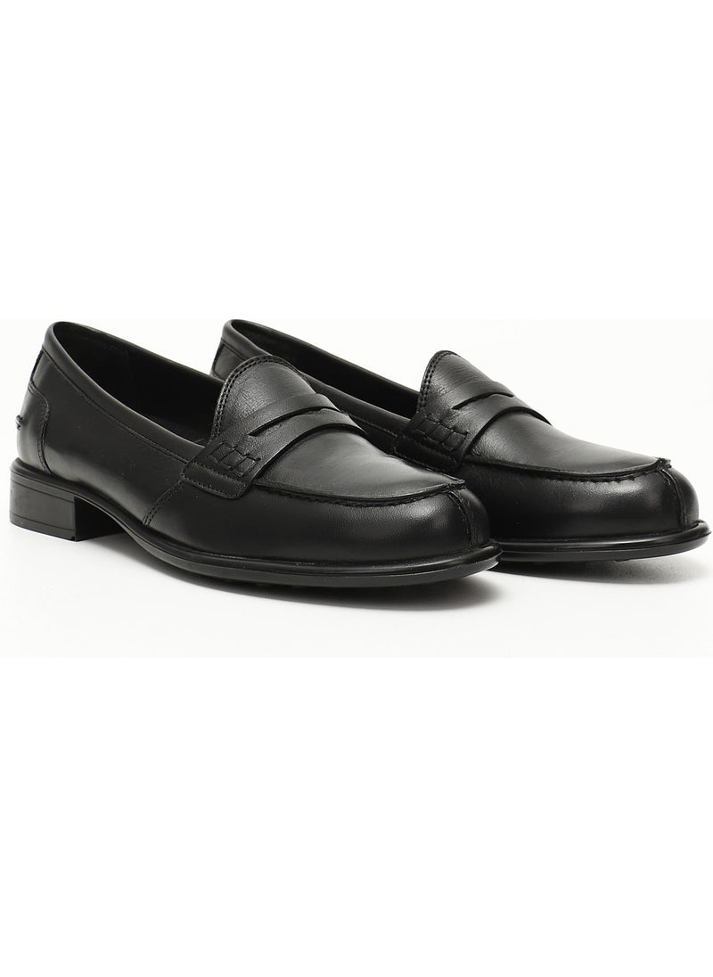 Gönderi(r) Gön Genuine Leather Round Toe Low Heel Loafer Women's Casual Shoes 24138  - Image 3