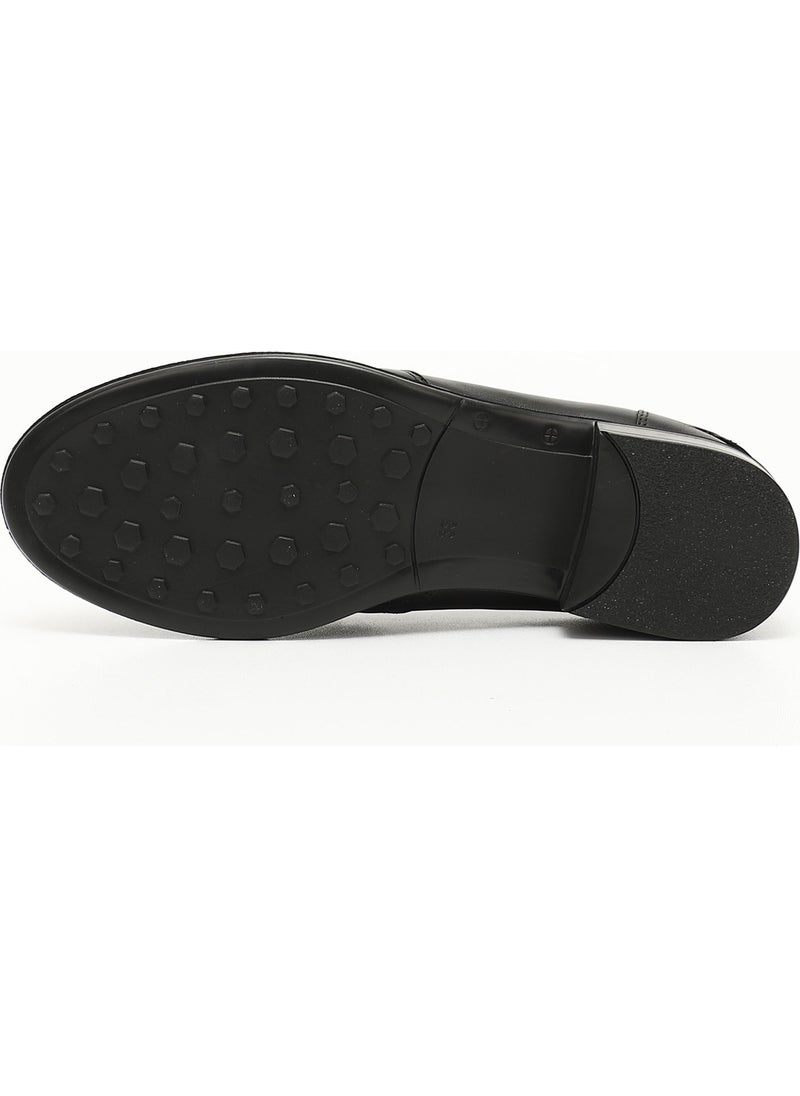 Gönderi(r) Gön Genuine Leather Round Toe Low Heel Loafer Women's Casual Shoes 24138  - Image 5