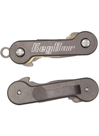 KeyBar Stonewashed Titanium USA Made Key Organizer EDC Tool  Everyday Carry Compact Key Holder MultiTool and Keychain Organizer with Pocket Clip Holds up to 12 Keys - pzsku/Z09EECECE132A31388961Z/45/1747233706/efc8183e-6e17-42d5-b214-41de686a300a