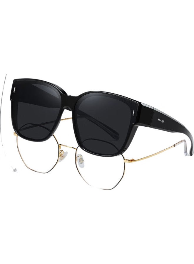 HLA Eyeglasses, Myopia-Specific Clip-On Sunglasses, Polarized, For Men And Women, Driving, Uv Protection, 057 - Image 3