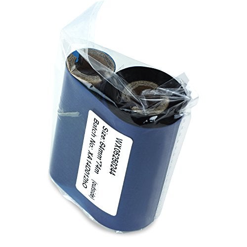 OfficeSmartLabels 2PK WX05220244 (2.20" x 244') Premium Resin-Enhanced Wax Black Thermal Transfer Ribbons, Compatible with Zebra Printers - 1/2" Core - Image 2