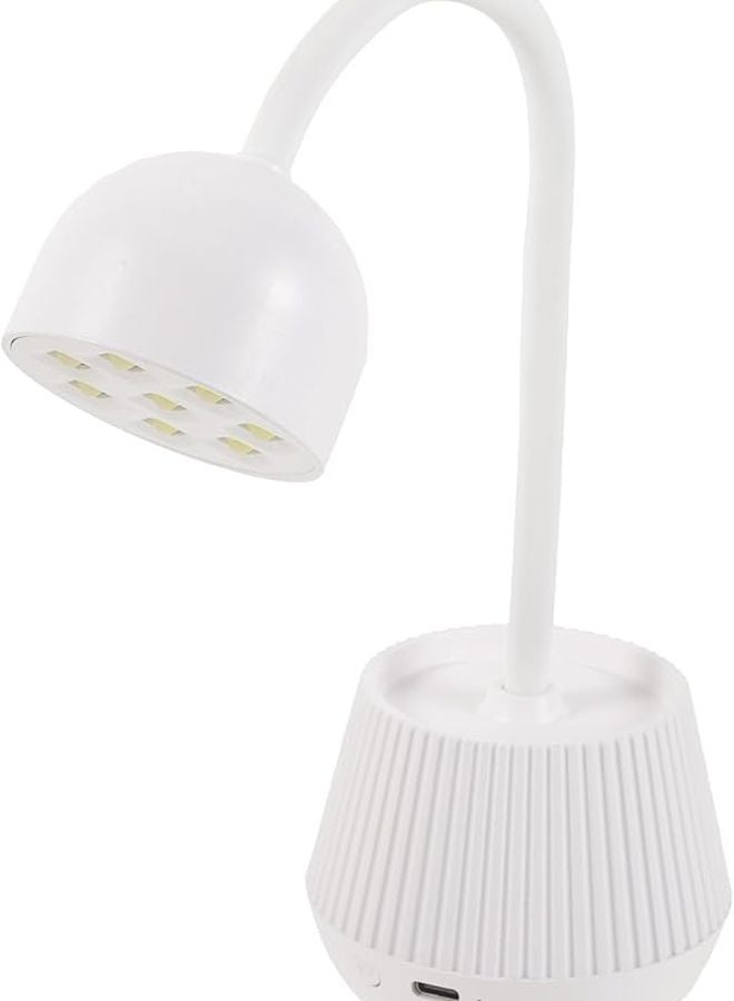 24W مصباح LED لطلاء الأظافر الهلامي برقبة الإوزة، ضوء معالجة احترافي لصالون المنزل ومنضدة المانيكير - Image 1