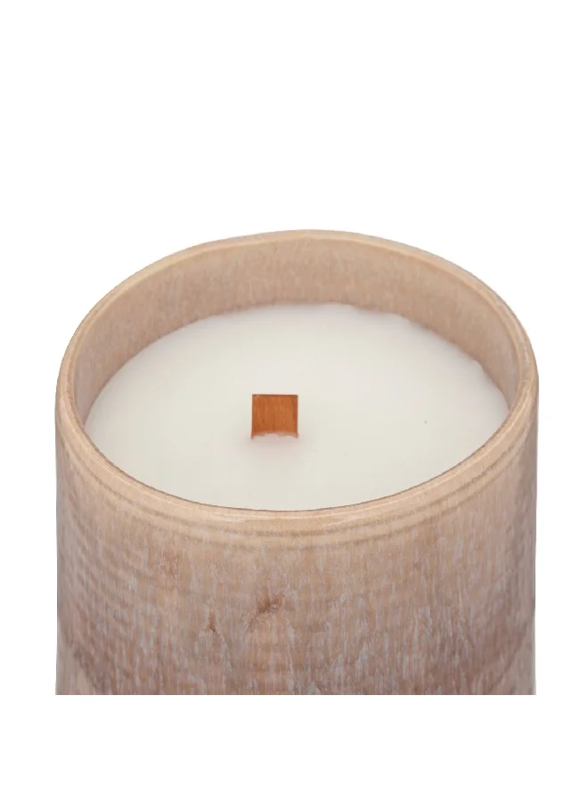 atmosphera Marco Wild Wood Fragrance Scented Jar Candle Brown and White 620 g 192701B