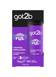 Got2b Got2B Schwarzkopf Powder'ful Unisex Root Hair Styling Powder, For Instant Volume and Root Boost, Vegan, 10g  - Image 1