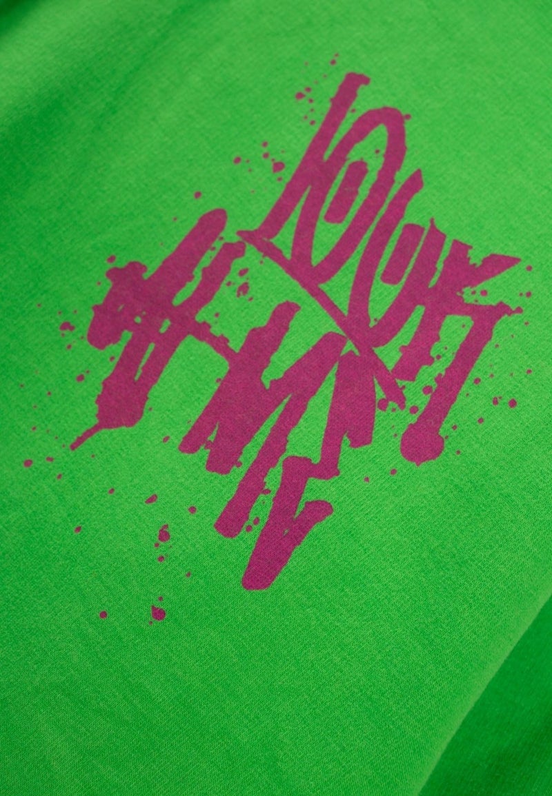 Cigit Look Fresh Printed Hooded Sweatshirt 9-14 Years Green  - Image 3