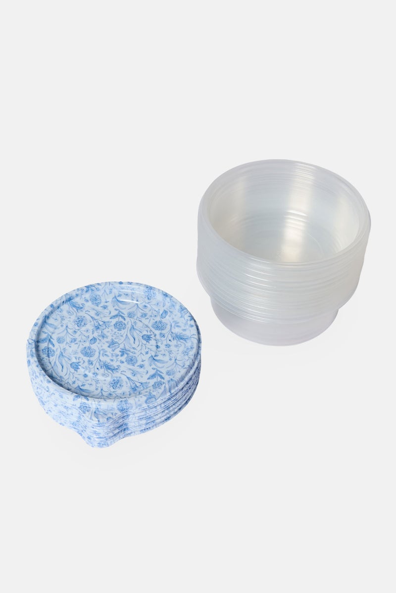 COOK WITH COLOR 24 Pieces Floral Pattern Food Storage Containers, Multicolor - Image 2