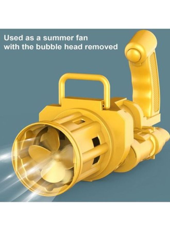 ACLIX 8 Hole Design Portable Non-Toxic Electric Gatling Bubble Maker Machine Gun - Image 2