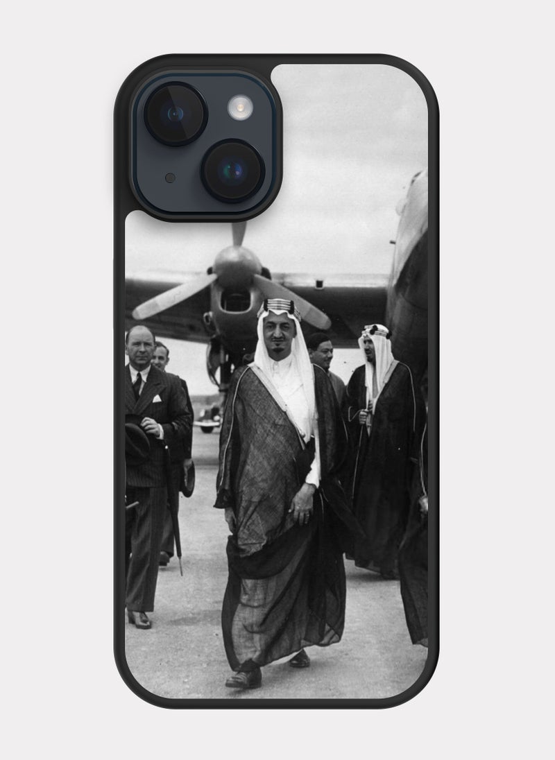 بكسلات كفر ايفون 14 الملك فيصل بن عبدالعزيز ابيض و اسود - Image 1