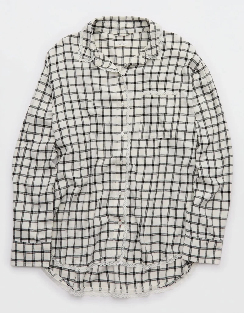Aerie  Aerie Flannel Pajama Shirt for Women | Best Price UAE