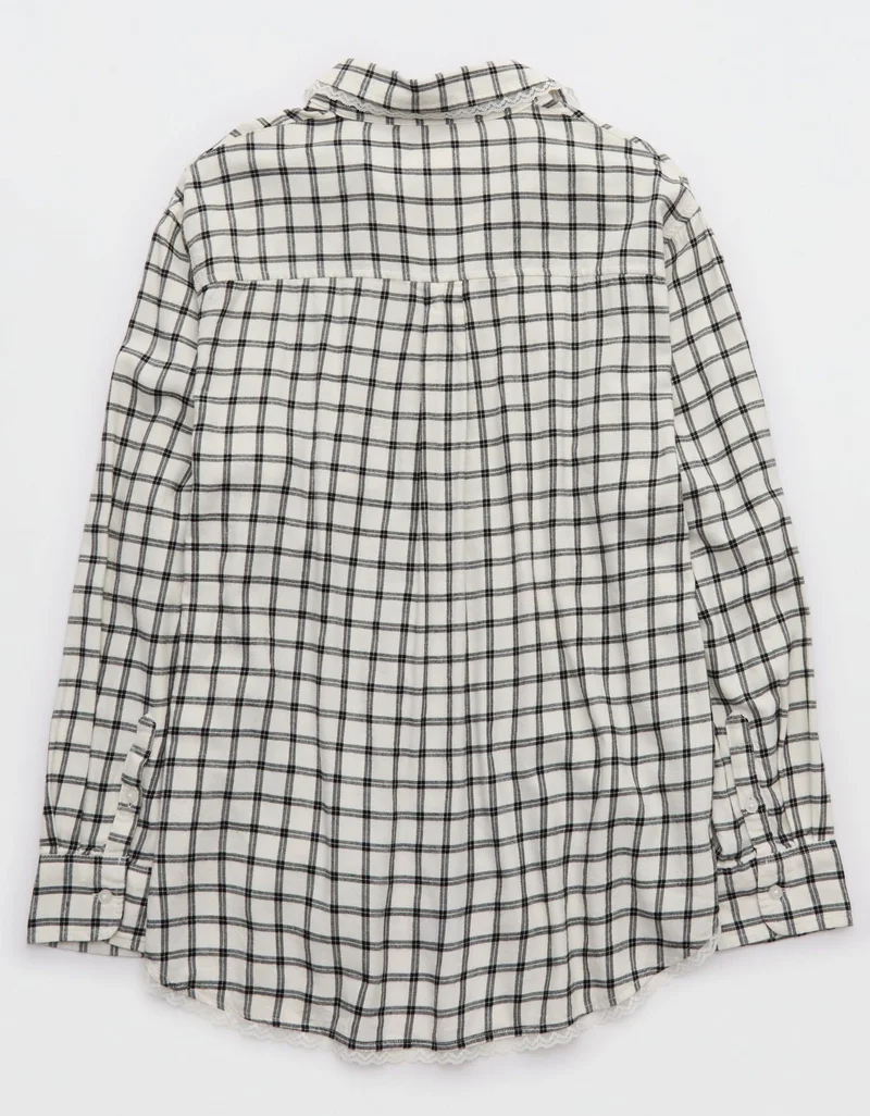 Aerie  Aerie Flannel Pajama Shirt for Women | Best Price UAE