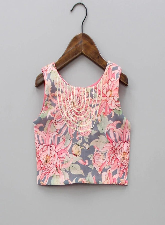 GORLYA Rayon Girl's Readymade Lehenga Choli Set (Lc-Ar-1001_Multicolour_9 Years-10 Years) - Image 4