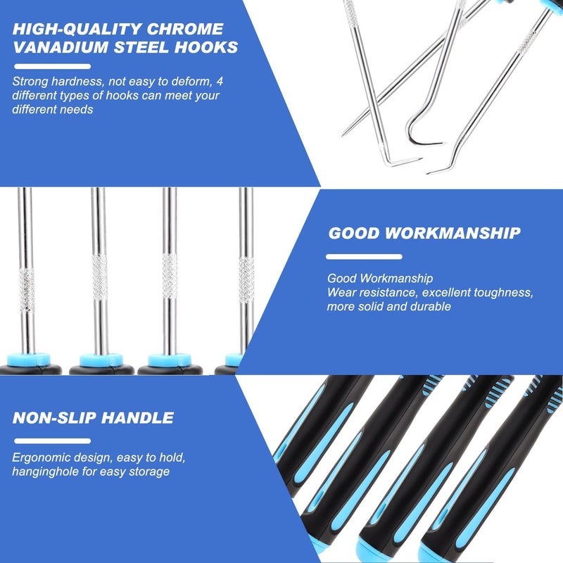 Arcjunys 4-Piece Hook and Pick Tool Set for Automotive Use - Image 4