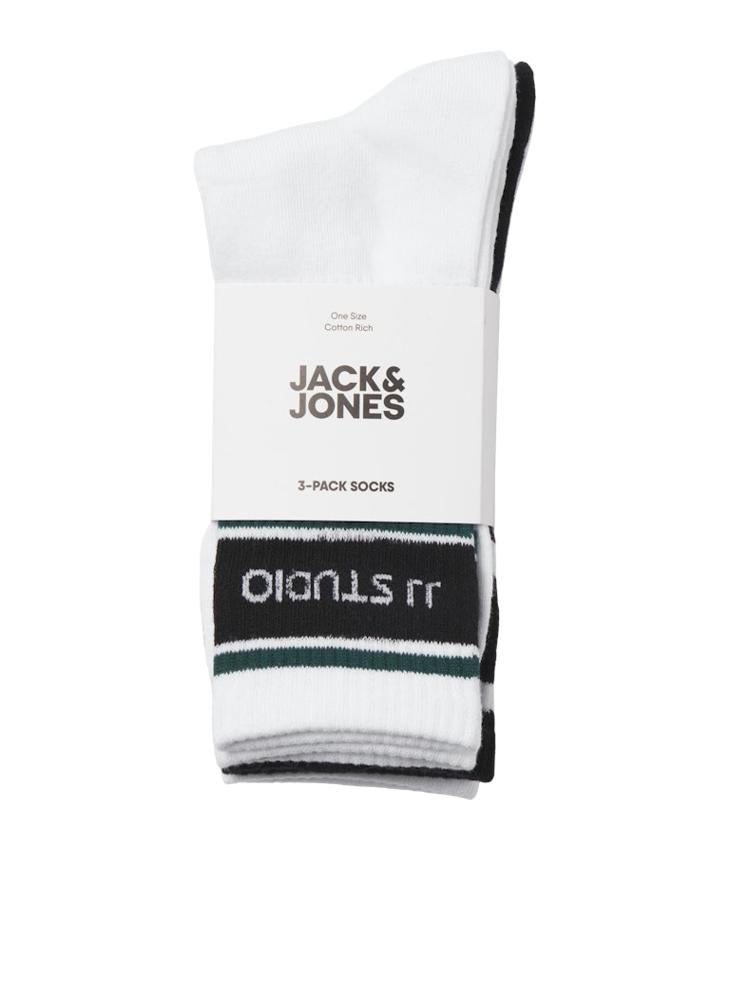 JACK & JONES - Jachugh 3 Pack Tennis Crew Socks - Image 1