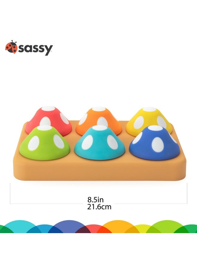 Sassy Mischievous Matching Mushrooms, Sorting Board, Social Emotional Learning Toy, STEM, 12+ Months - Image 3